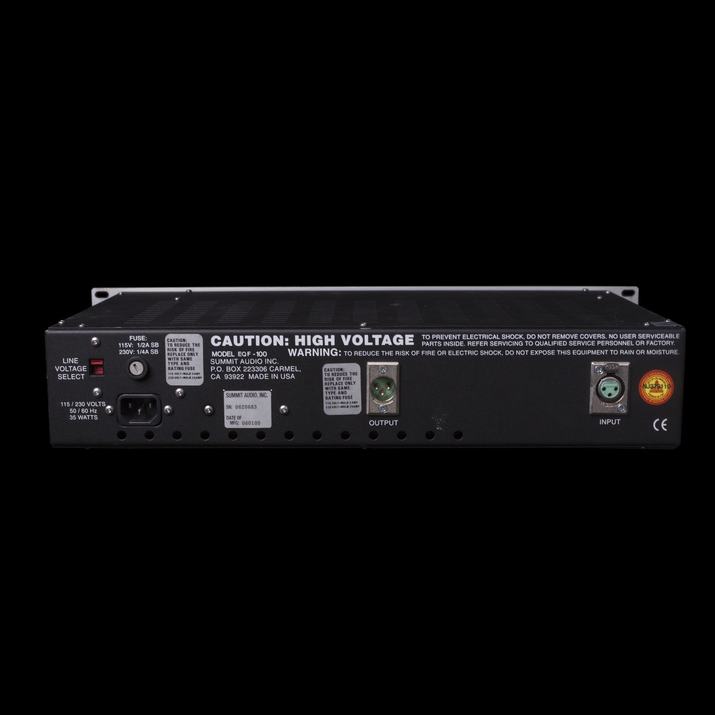 Summit EQF-100 Tube Parametric EQ (C101480)
