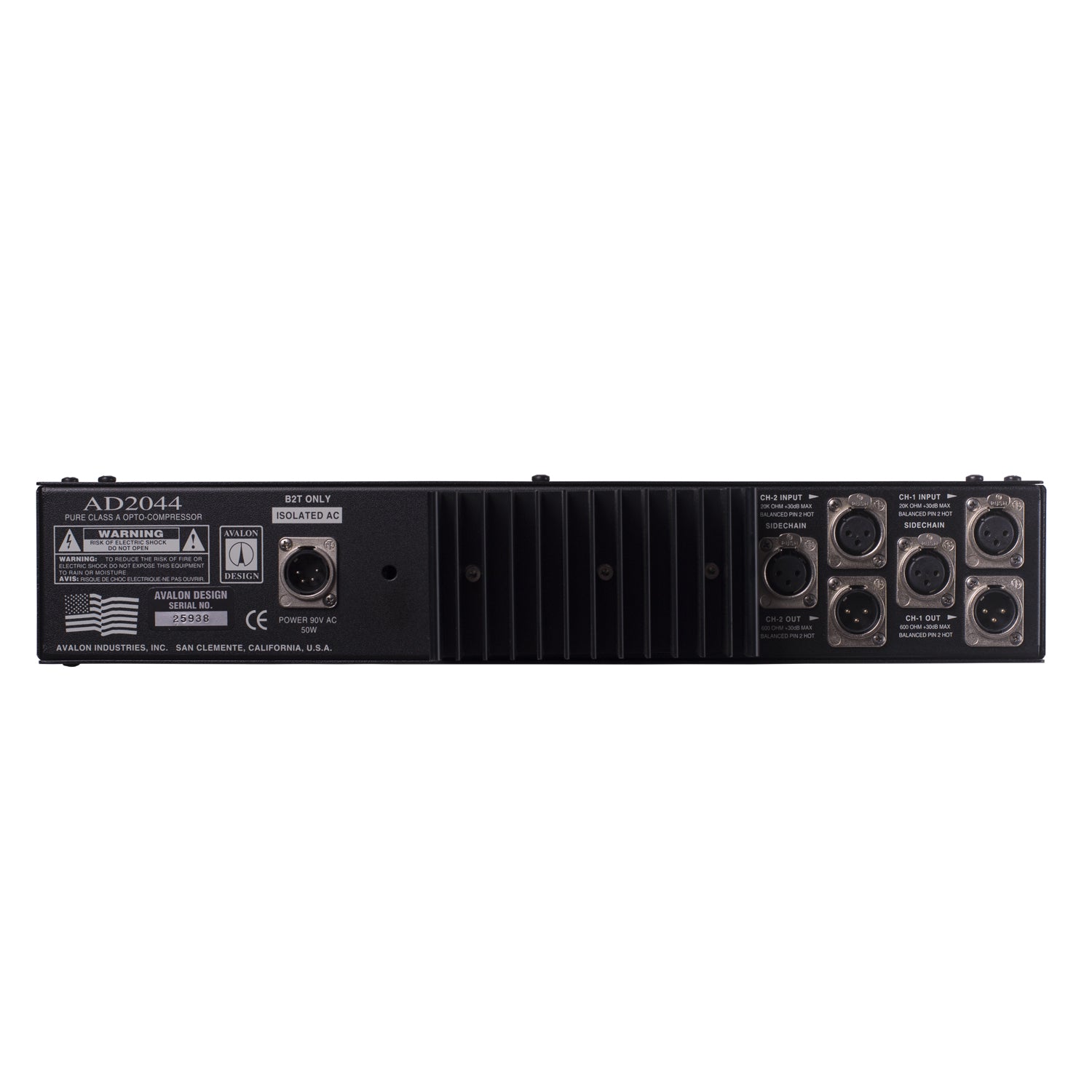 Avalon AD2044 Dual Mono / Stereo Class A Opto Compressor (C101663