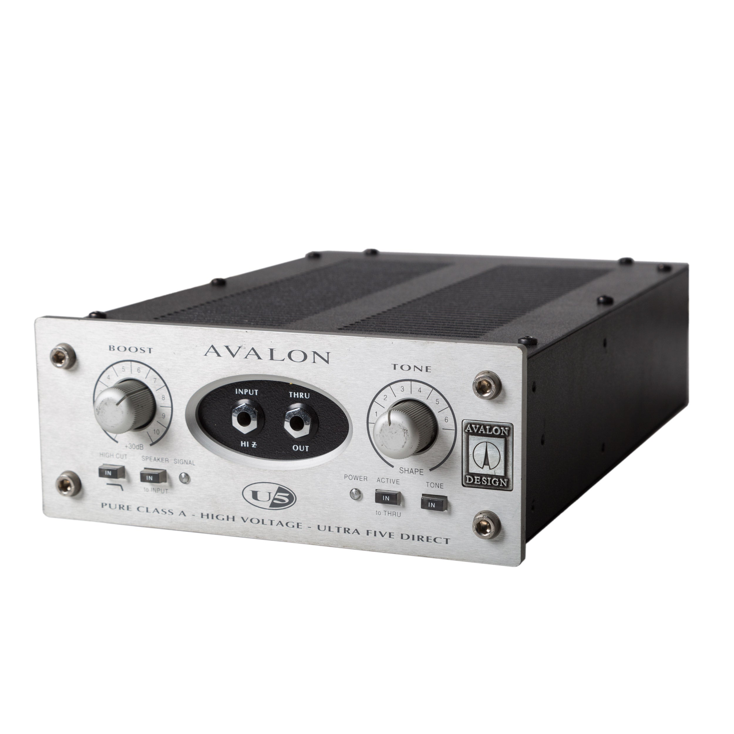 Avalon U5 Single-Channel High Voltage Instrument DI Preamp – Alto