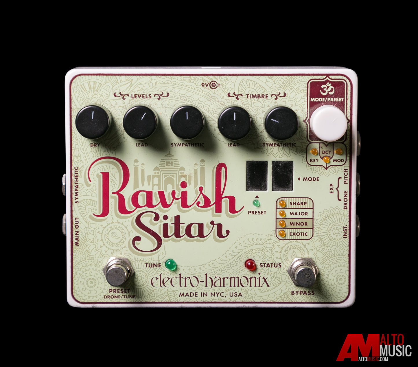 Electro Harmonix Ravish Sitar Guitar Effects Sitar Emulator Pedal