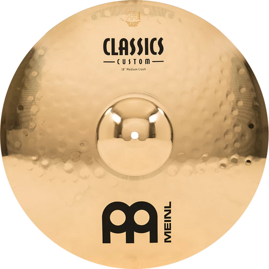 Meinl 18” Classics Custom Brilliant Medium Crash Cymbal