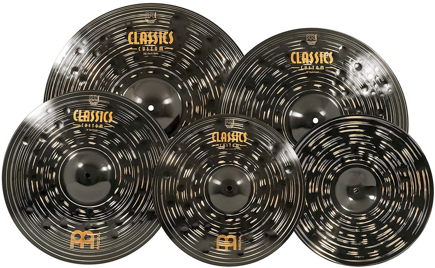 Meinl Cymbals CCD460+18 Classics Custom Dark Pack Bonus Cymbal Box Set