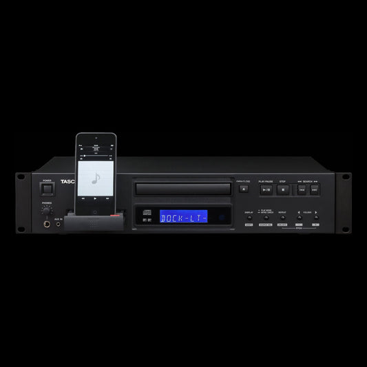 Tascam CD-200iL Professional CD Player with 30-Pin and Lightning iPod Dock (CD-200IL)