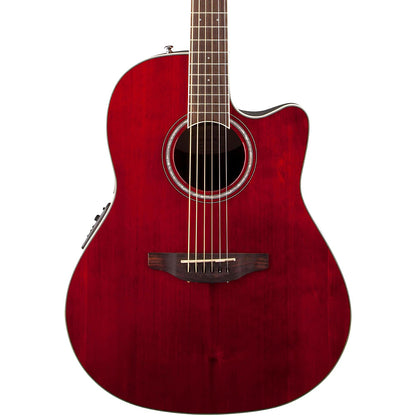 Ovation CE44RR Celebrity Elite Mid Depth Acoustic Electric Guitar - Ruby Red