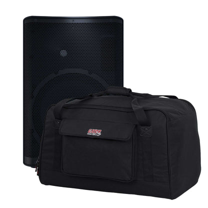 QSC CP12 Powered Loudspeaker Bundle with Gator Carry Bag