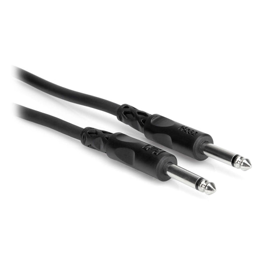 Hosa CPP-105 1/4"" TS to 1/4"" TS Unbalanced Interconnect Cable, 5 Feet