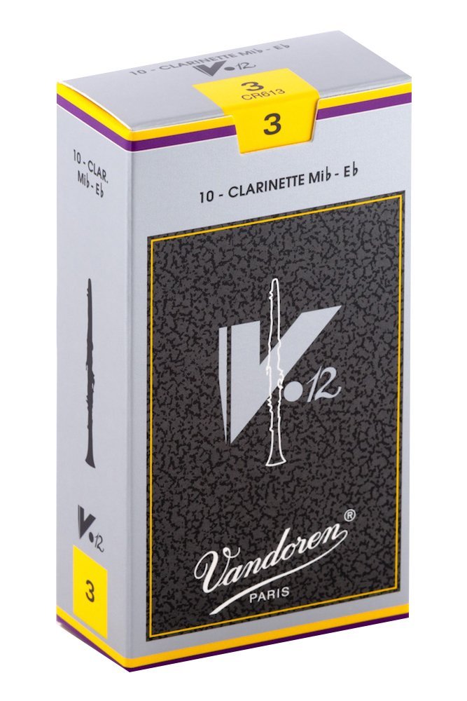 Vandoren CR613 Eb Clarinet V 12 Reeds Strength No. 3, Box of 10
