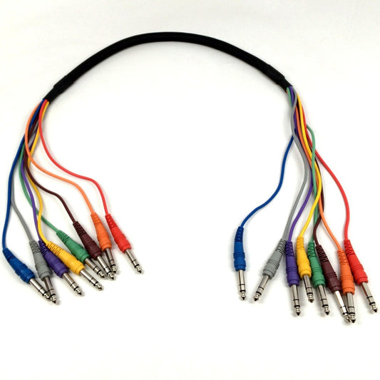 Hosa CSS-801 Balanced Snake, 1/4"" In TRS to Same, 1m