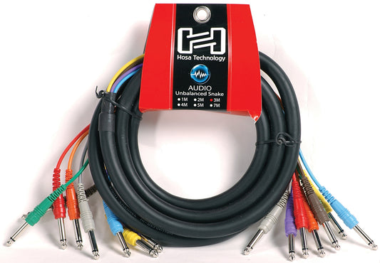 Hosa CSS-803 Snake 1/4"" TRS to TRS 3m