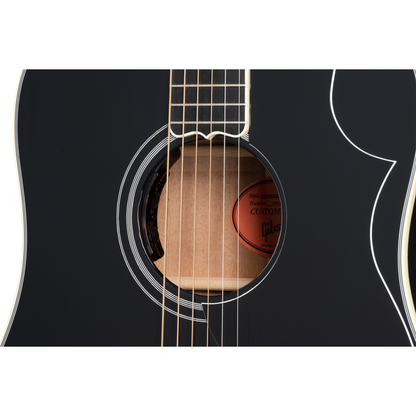Gibson Hummingbird Custom 6 String Acoustic Electric Guitar - Ebony