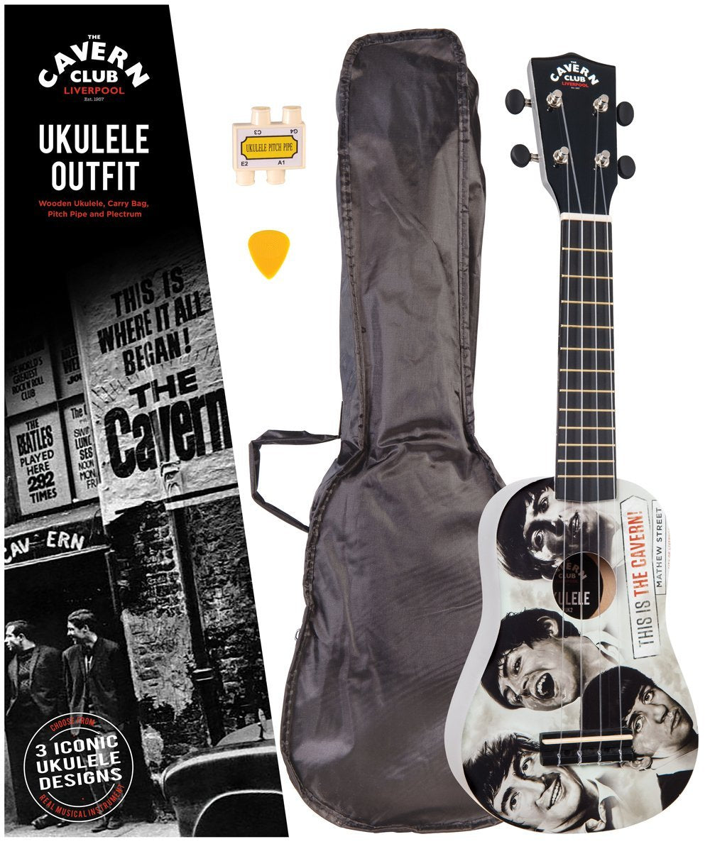 Cavern Club Beatles Fab Faces Ukelele Outfit (CVUK2)