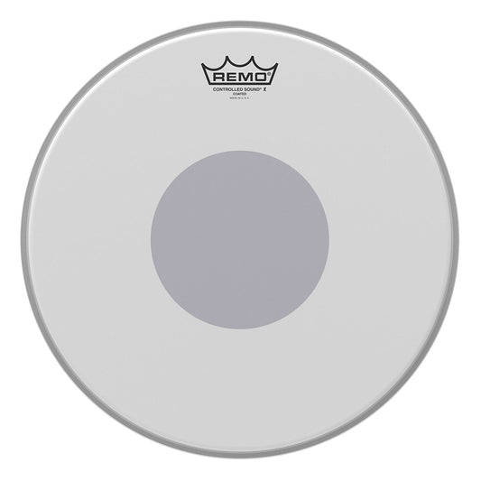 Remo CX011410 Controlled Sound X Drum Head, 14-Inch, Black Dot on Bottom
