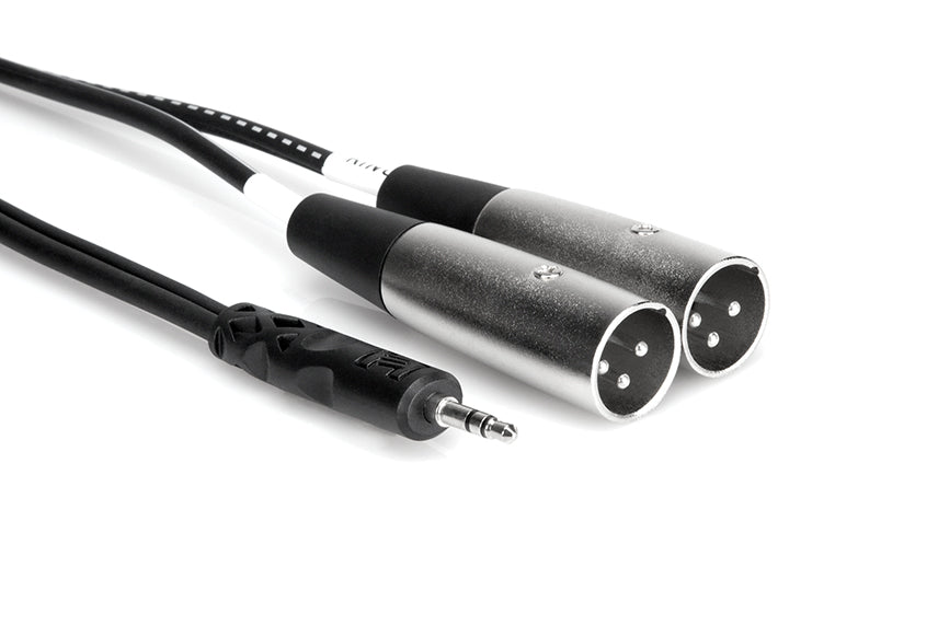 Hosa CYX-403M Y Cable 3.5mm TRS to XLR Male 3m
