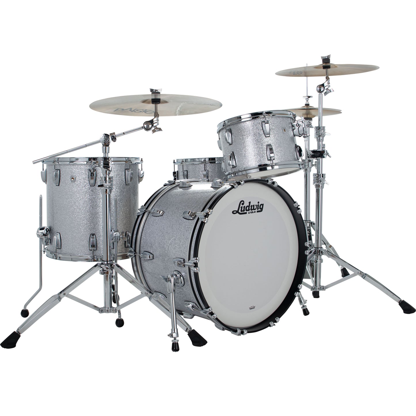 Ludwig Classic Oak Fab 3-Piece Shell Pack - Silver Sparkle