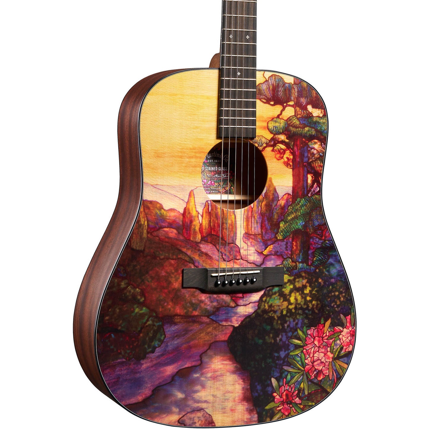 Martin Limited Edition D-11 Acoustic Guitar - Custom Stained Glass Ink
