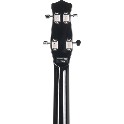 Danelectro 58 Longhorn 4 String Electric Bass - Black w/ Red Binding