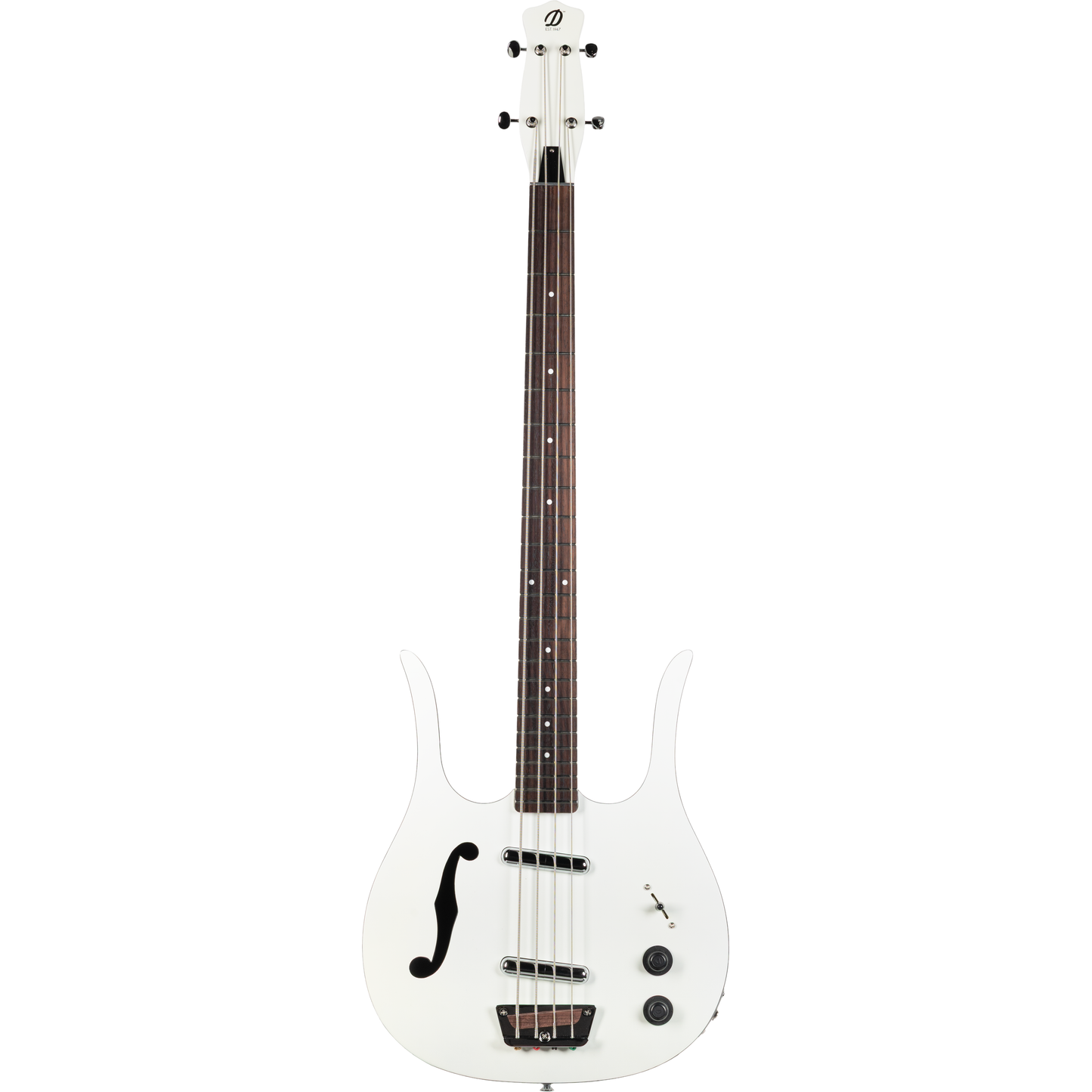 Danelectro 58 Longhorn 4 String Bass - Red Hot White
