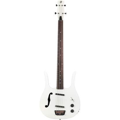 Danelectro 58 Longhorn 4 String Bass - Red Hot White