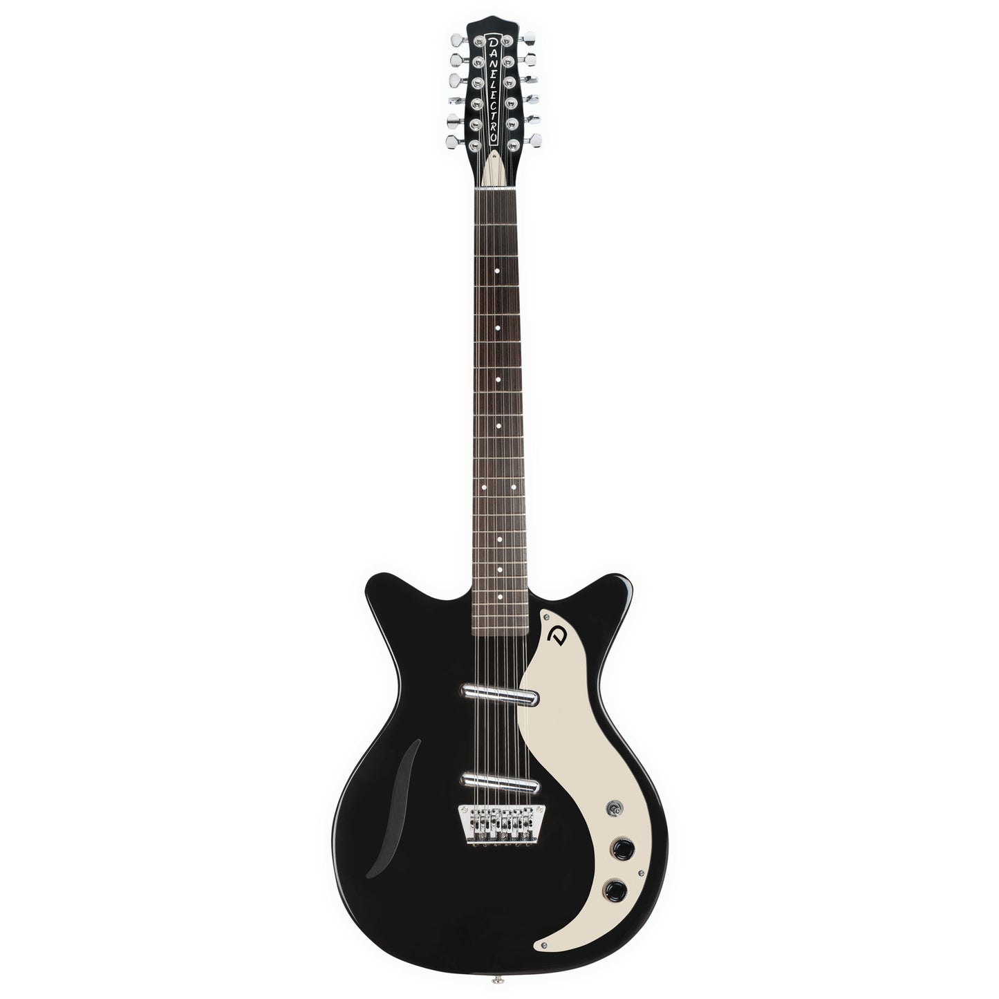 Danelectro ‘59 Vintage 12-String Semi Hollow Electric Guitar in Black