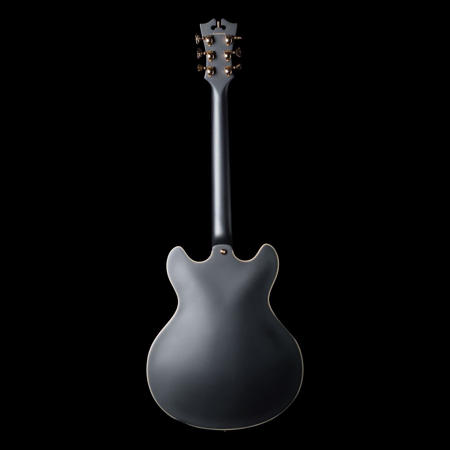 DAngelico EX-DC Deluxe Doublecut Semi-Hollow Midnight Matte Stoptail w/ Case (DCMMNGSCB)