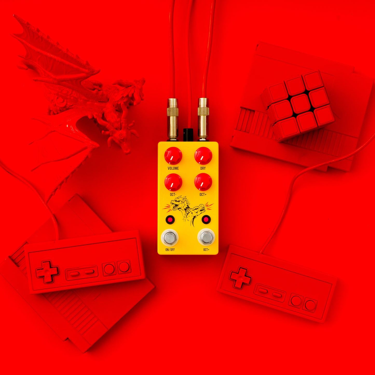 JHS Double Dragon Lo-Fi Octave Device Pedal