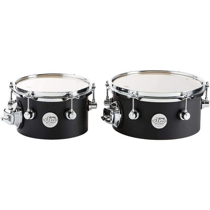 Drum Workshop Design Series Concert Tom 2-pack with mount - Black Satin