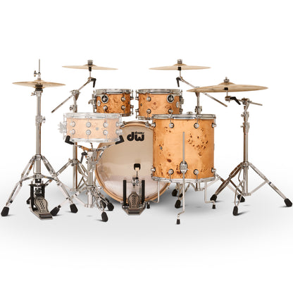 Drum Workshop Design Series 4-Piece Shell Kit - Natural Mapa Matte Birch
