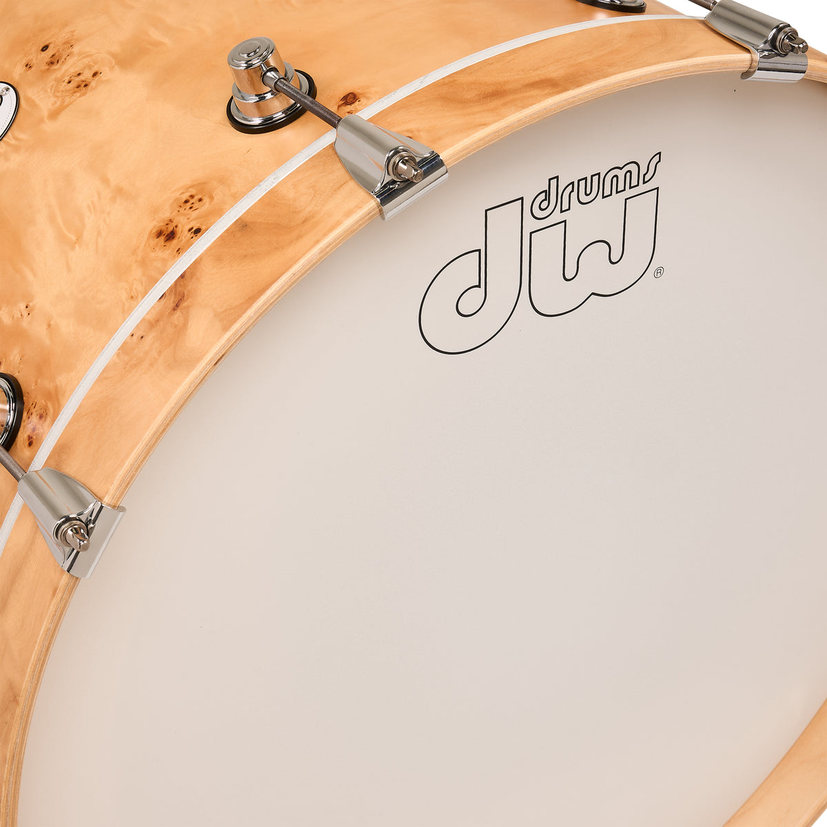 Drum Workshop Design Series 4-Piece Shell Kit - Natural Mapa Matte Birch