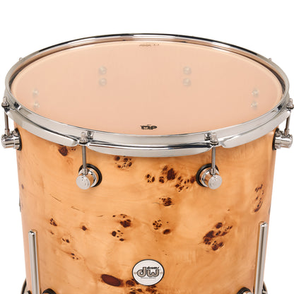 Drum Workshop Design Series 4-Piece Shell Kit - Natural Mapa Matte Birch
