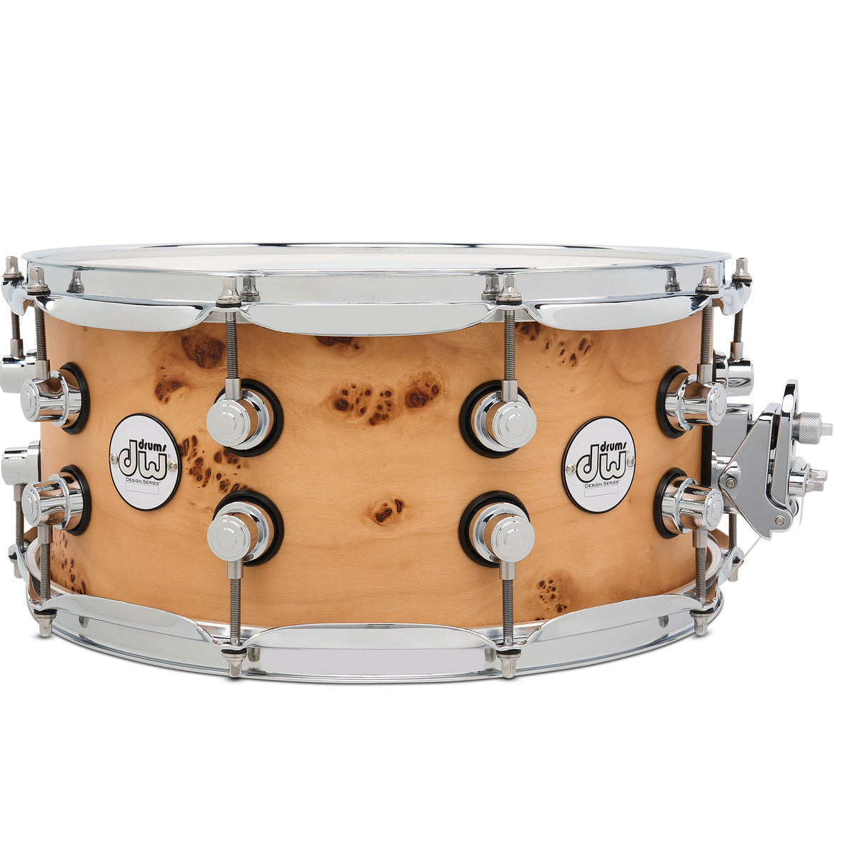 Drum Workshop Design Series 6.5x14 Snare Drum - Natural Mapa Matte Birch