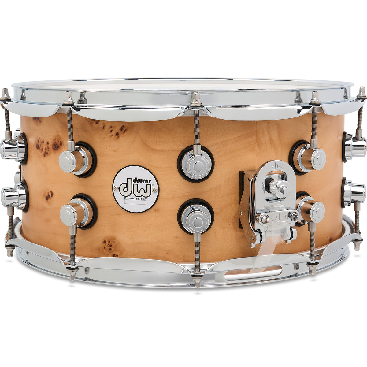 Drum Workshop Design Series 6.5x14 Snare Drum - Natural Mapa Matte Birch