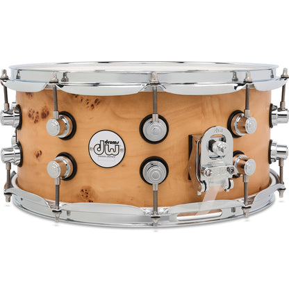 Drum Workshop Design Series 6.5x14 Snare Drum - Natural Mapa Matte Birch