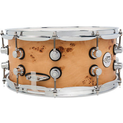 Drum Workshop Design Series 6.5x14 Snare Drum - Natural Mapa Matte Birch