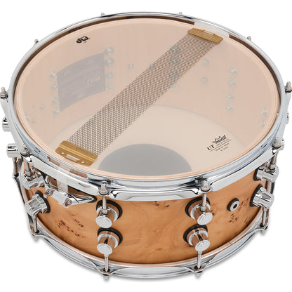 Drum Workshop Design Series 6.5x14 Snare Drum - Natural Mapa Matte Birch