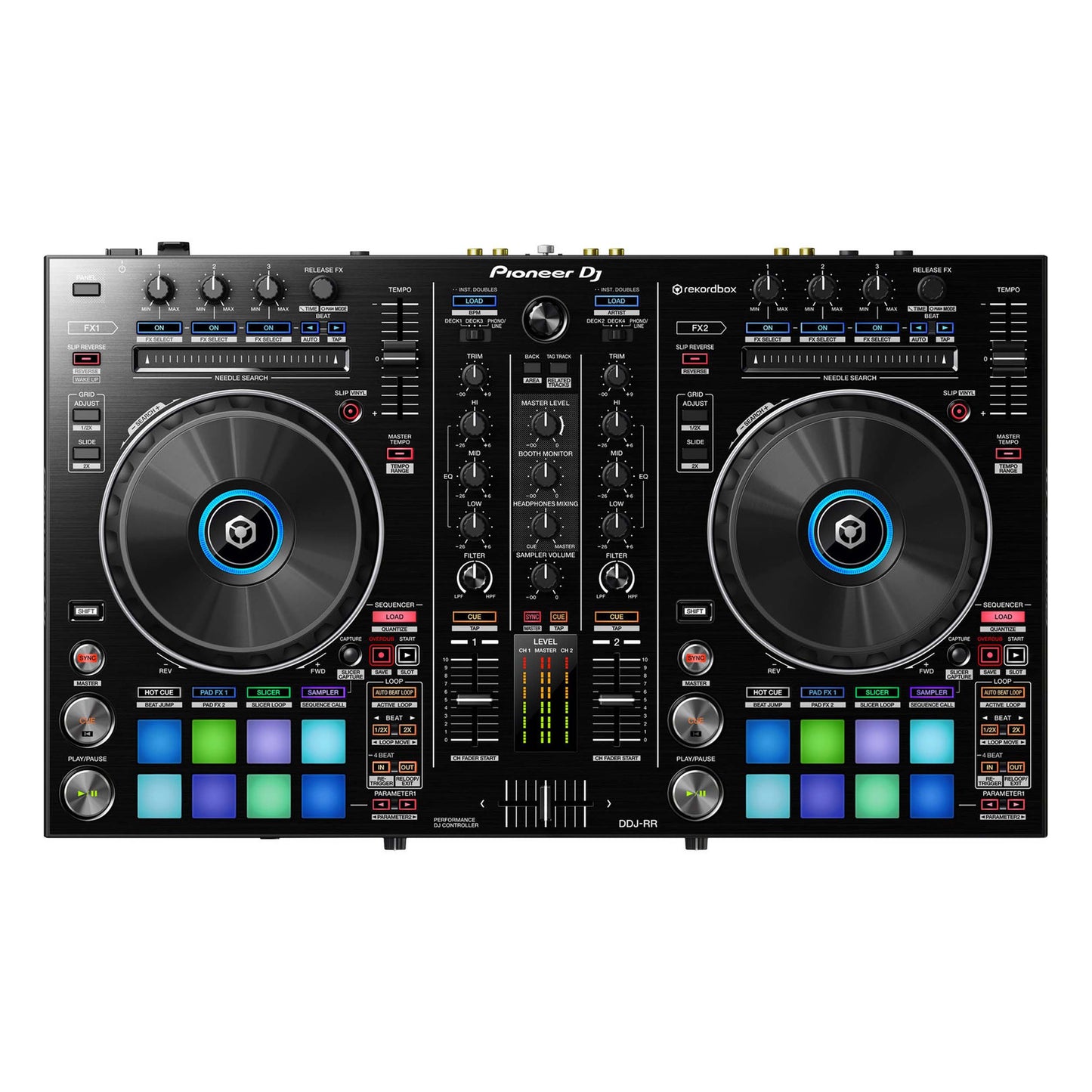 Pioneer DJ DDJ-RR - 2-Channel Rekordbox DJ Controller with Integrated Mixer (DDJ-RR)
