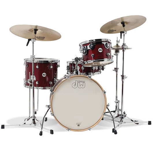 Drum Workshop Design Series Frequent Flyer 4-Piece Shell Pack - Cherry Stain