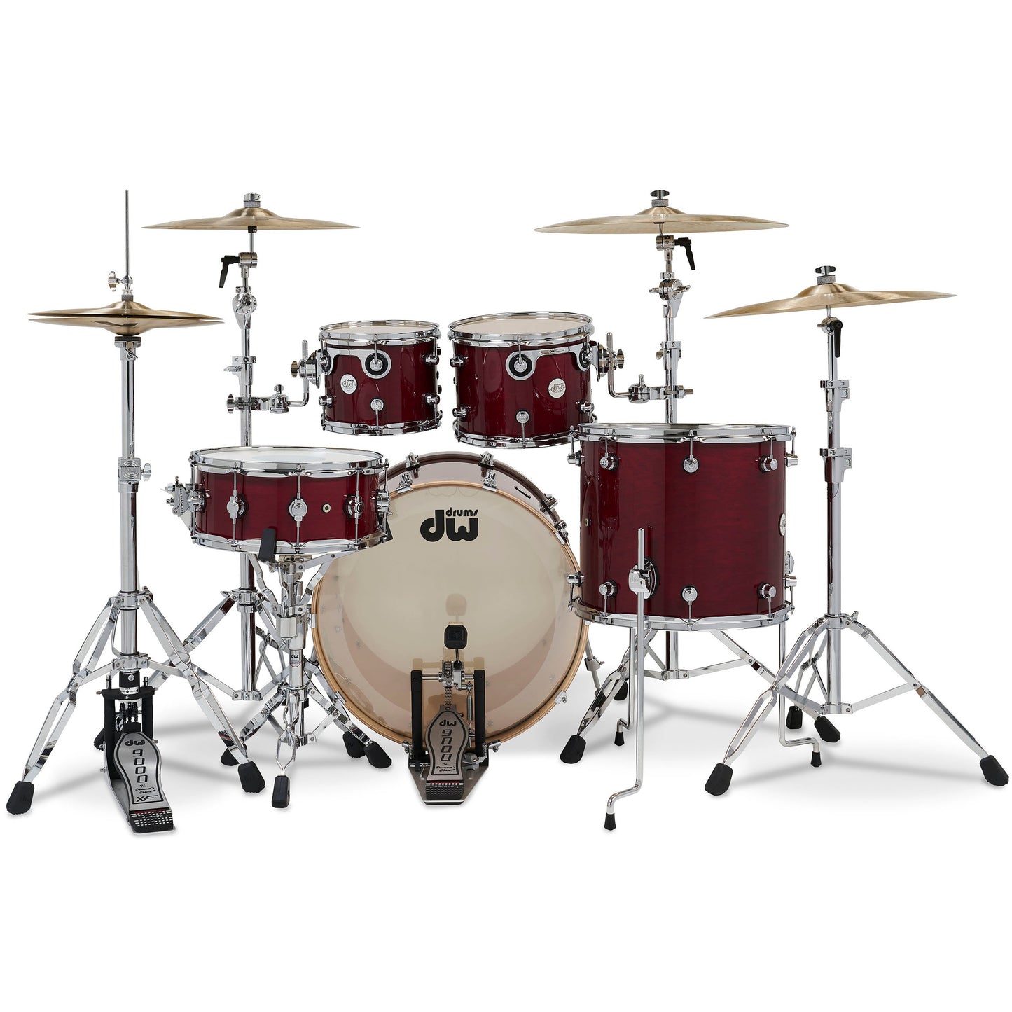 Drum Workshop Design Series 4-Piece Shell Pack - Cherry Stain