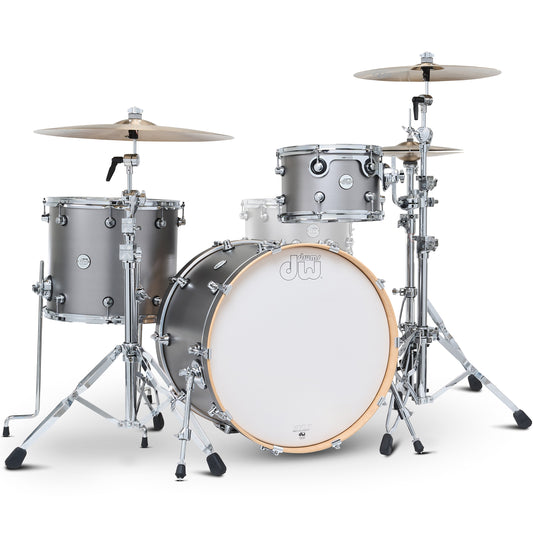 Drum Workshop Design Series 3-Piece Limited Edition Shell Kit - Titanium Satin