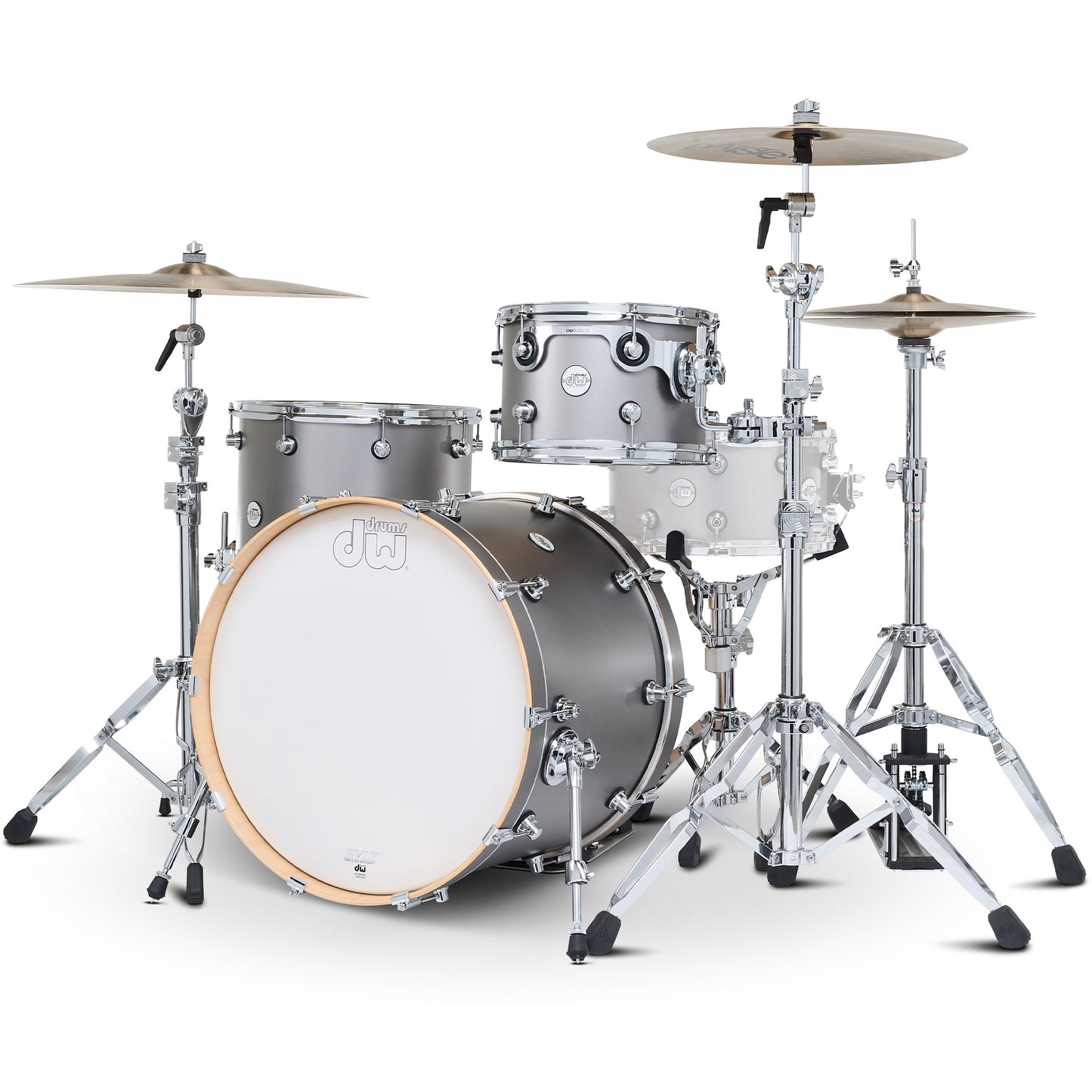 Drum Workshop Design Series 3-Piece Limited Edition Shell Kit - Titanium Satin