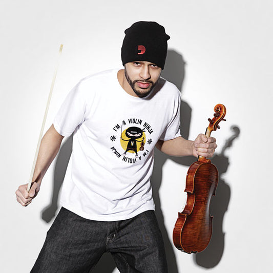 D’addario DF117L Violin Ninja T-Shirt - LARGE