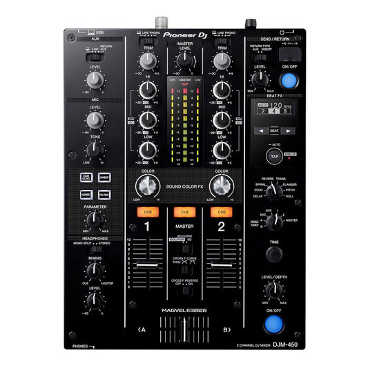 Pioneer DJ DJM-450 - 2-Channel DJ Mixer with FX