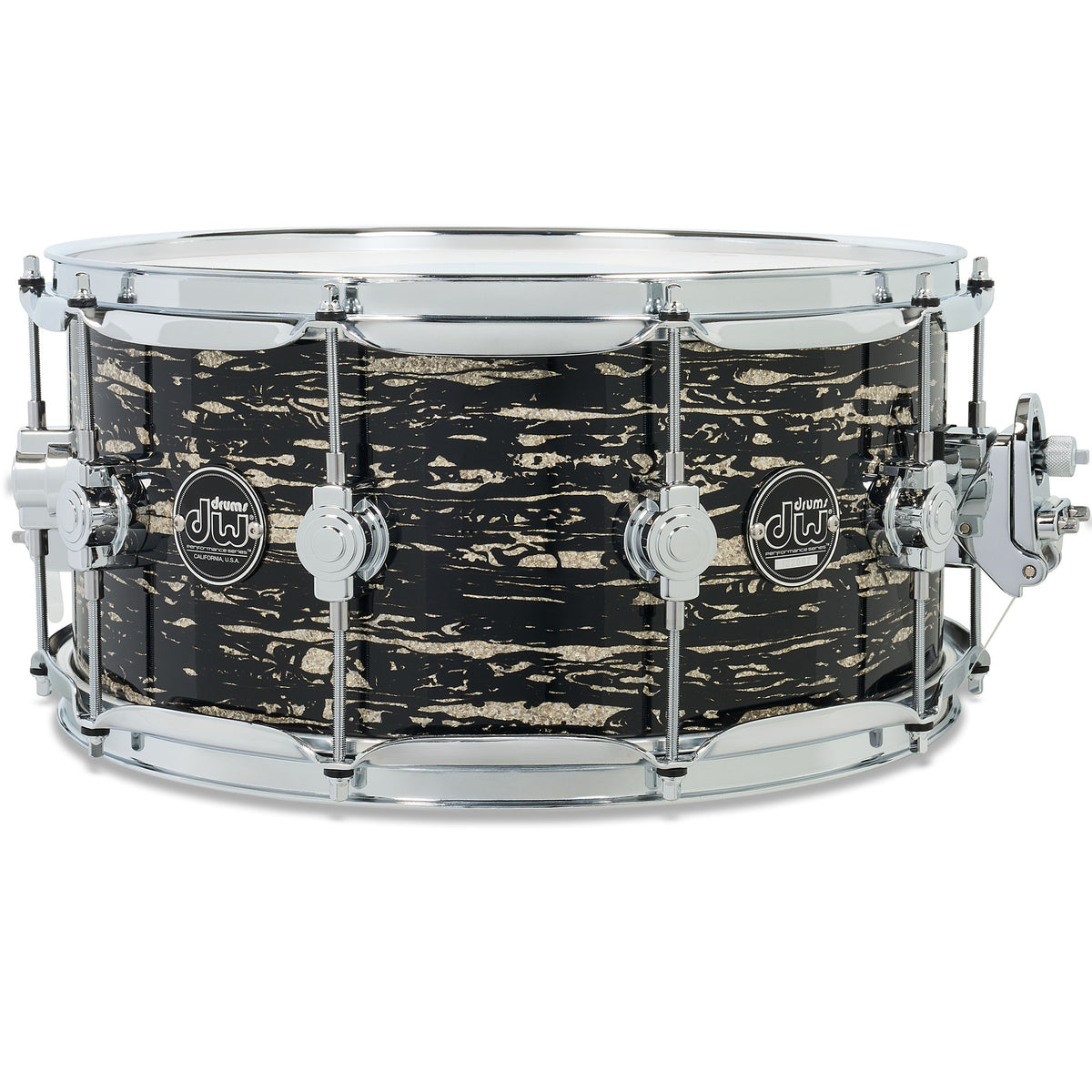 Drum Workshop Ltd Ed Performance Series 6.5x14 Snare Drum - Black Oyster Glass