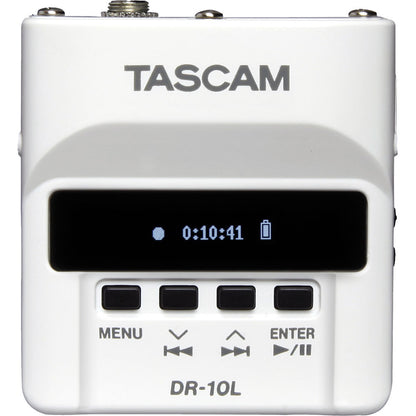 Tascam DR-10LW Portable Digital Recorder with Lavalier - White