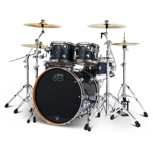 Drum Workshop Performance Series Ltd Edition 4-Piece Shell Kit - Black Sparkle