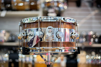 Drum Workshop "Reverse Edge" 7x14 Walnut / Cast Aluminum Snare Drum (DRLC0714SYC)