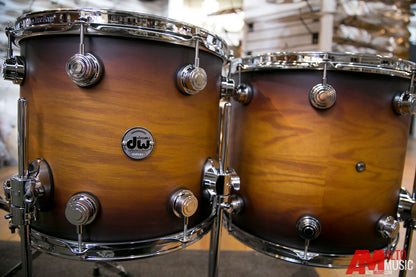 Drum Workshop Collectors Oak 5pc Shell Kit In Hard Satin Amber Tobacco Burst (DRO5225PCHRDSTN)