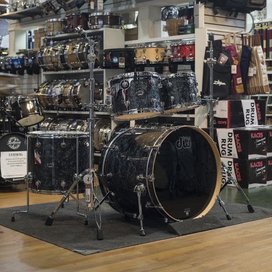 DW Workshop Performance Series Shell Kit in Black Diamond Finish (DRPF224PCBD)