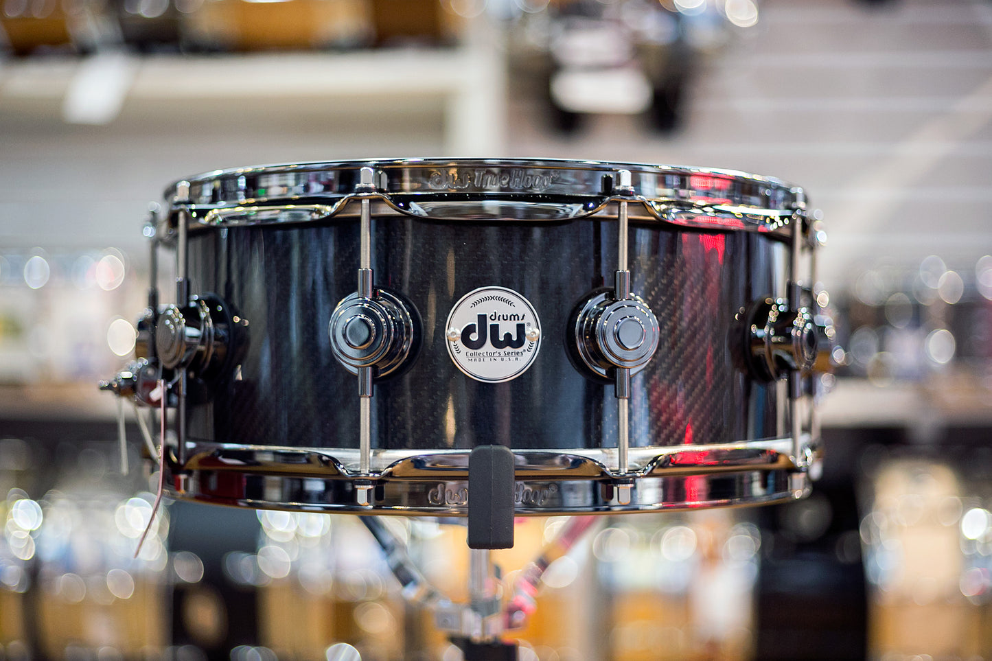 Drum Workshop Carbon Fiber 5.5x14 Snare Drum with Black Nickel Hardware (DRVF5514SVN)