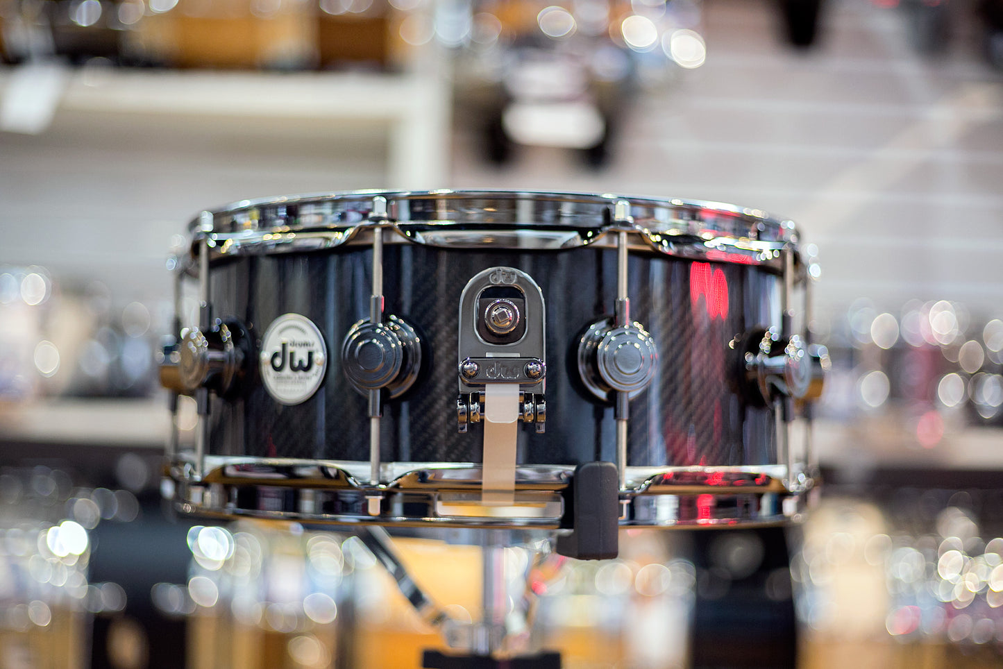 Drum Workshop Carbon Fiber 5.5x14 Snare Drum with Black Nickel Hardware (DRVF5514SVN)