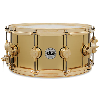 Drum Workshop Collectors Series 6.5x14 Snare Drum - Polished Brass